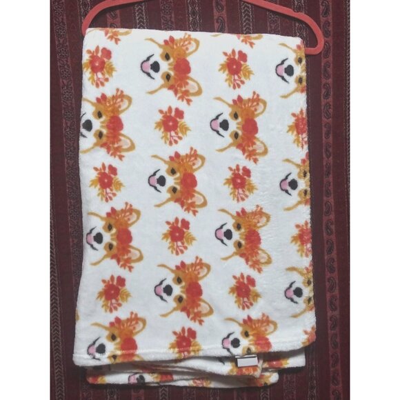 Sleeping Partners Plush Blanket Throw Dog-print Soft 50" x 70" puppy dog-lovers - Picture 4 of 8